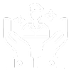 hands holding a client icon